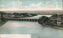 A general view of the Erie Canal Aqueduct and Rexford Flats Schenectady, NY Postcard Postcard Postcard