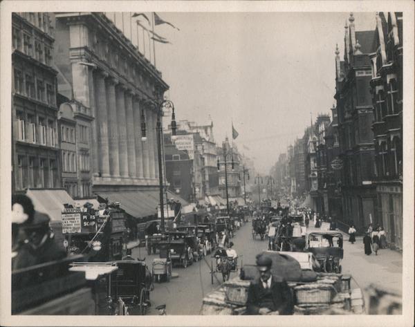 Lot of 6 Photographs: Streets in London, c1910 England Original Photograph