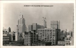 A Downtown Glimpse of Kansas City Missouri Postcard Postcard Postcard