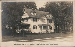 Residence of Mr. F.W. Hanson, 1215 Manheim Road, Squier Manor Postcard