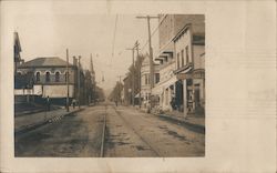 Street Scene, "Fred L. Hall & Co." - Possibly Ohio? Postcard Postcard Postcard