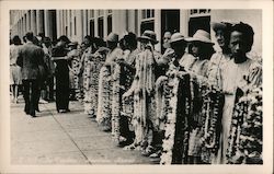 Lei Vendors Postcard