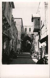 Street Scene in Old City Jerusalem, Israel Middle East Postcard Postcard Postcard