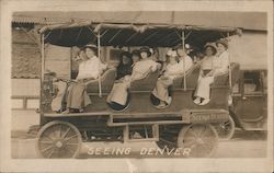 "Seeing Denver" Tour Bus #259 Colorado Postcard Postcard Postcard