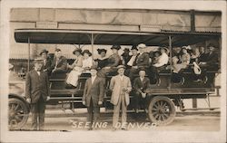 "Seeing Denver" Tour Bus #265 Colorado Postcard Postcard Postcard