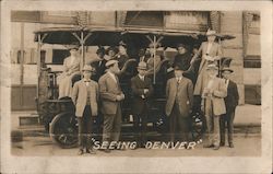 "Seeing Denver" Tour Bus #317 Colorado Postcard Postcard Postcard