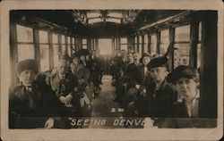 "Seeing Denver" Tour Bus Interior #19 Colorado Postcard Postcard Postcard