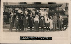 "Seeing Denver" Tour Bus #26 Colorado Postcard Postcard Postcard