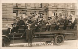 "Seeing Denver" Tour Bus #55 Postcard