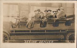 "Seeing Denver" Tour Bus #71 Colorado Postcard Postcard Postcard