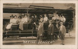 "Seeing Denver" Tour Bus #76 Postcard