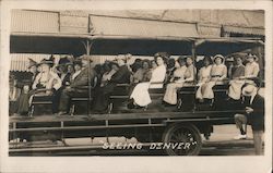 "Seeing Denver" Tour Bus #187 Postcard