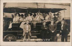 "Seeing Denver" Tour Bus #190 Colorado Postcard Postcard Postcard