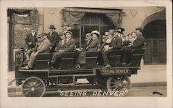 "Seeing Denver" Tour Bus #195 Postcard