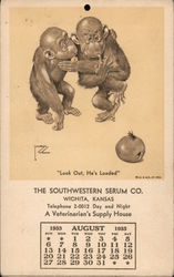 The Southwestern Serum Co. Calendar Postcard