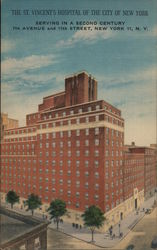 The St. Vincent Hospital New York, NY Postcard Postcard Postcard