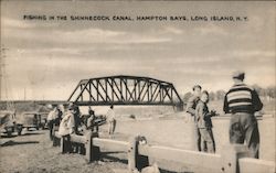 Fishing in the Shinecock Canal Postcard