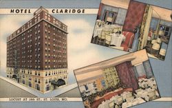 Hotel Claridge St. Louis, MO Postcard Postcard Postcard