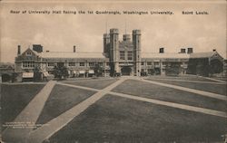 Rear of University Hall Facing the 1st Quadrangle, Washington University St. Louis, MO Postcard Postcard Postcard