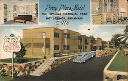 Perry Plaza Motel Hot Springs, AR Postcard Postcard Postcard