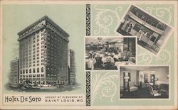 Hotel De Soto St. Louis, MO Postcard Postcard Postcard