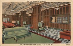 The Gatesworth Hotel Lobby Postcard