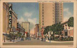 Forsyth Street, Looking West Jacksonville, FL Postcard Postcard Postcard