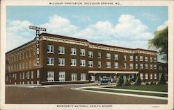 McCleary Sanitarium Excelsior Springs, MO Postcard Postcard Postcard