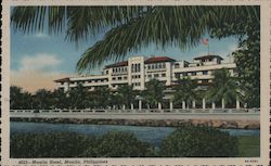 Manila Hotel Philippines Southeast Asia Postcard Postcard Postcard