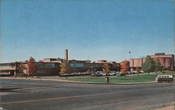 Manchester High School Connecticut Postcard