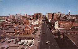 Skyline View Looking East on Douglas Avenue Postcard