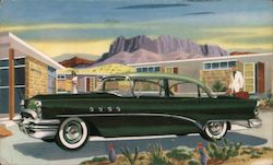 1955 Buick 72 Roadmaster Riviera Sedan Cars Postcard Postcard Postcard