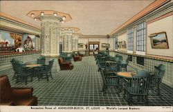 Reception Room of Anheuser-Busch St. Louis, MO Postcard Postcard Postcard