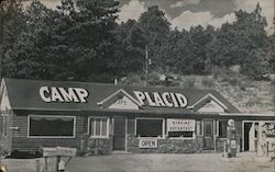 Camp Placid - outdoors, camping location in Colorado Postcard Postcard Postcard