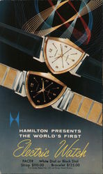 Hamilton Presents the World's Finest Electric Watch Postcard