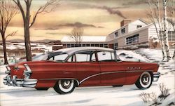 1955 Buick Super Riviera Sedan Cars Postcard Postcard Postcard