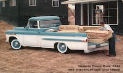 1959 Chevrolet Taskforce Truck Fleetside Pickup Model 3234 Cars Postcard Postcard Postcard