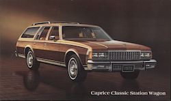 1978 Chevrolet Caprice Classic Station Wagon Cars Postcard Postcard Postcard