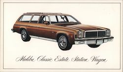 Malibu Classic Estate Station Wagon Cars Postcard Postcard Postcard