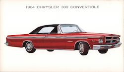 1964 Chrysler 300 Convertible Cars Postcard Postcard Postcard