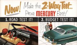 Make the 2-Way Test...Prove Mercury Best! Postcard