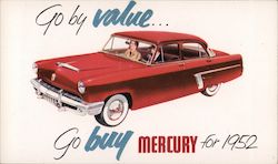 Go by Value...Gop Buy Mercury for 1952 Postcard