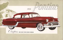 1954 Pontiac Chieftain Deluxe Four Door Sedan Postcard