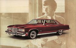 1976 Pontiac Bonneville Brougham 4-Door Hardtop Sedan Cars Postcard Postcard Postcard