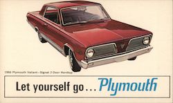 1966 Plymouth Valiant - Signet 2-Door Hardtop Postcard