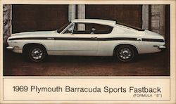 1969 Plymouth Barracuda Sports Fastback Postcard