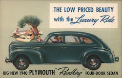 1940 Plymouth Roadking Four-Door Sedan Postcard