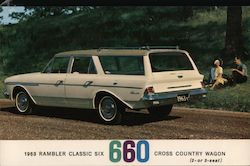 1963 Rambler Classic Six 660 Cross Country Wagon Postcard