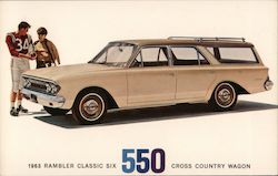 1963 Rambler Classic Six Cross Country Wagon Postcard