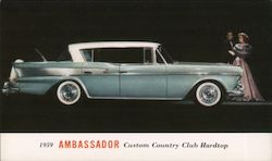 1959 Ambassador Custom Country Club Hardtop Postcard